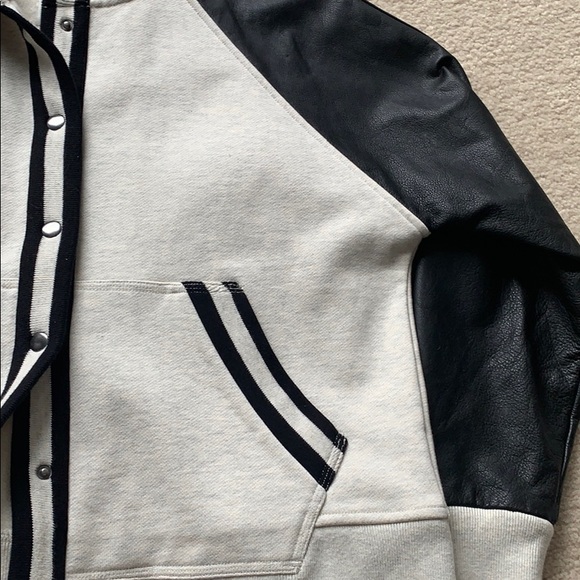 Bomber Jacket Leather Sleeves - Picture 8 of 8